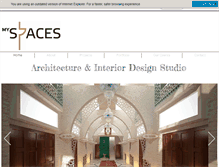 Tablet Screenshot of myspacesdesigns.com